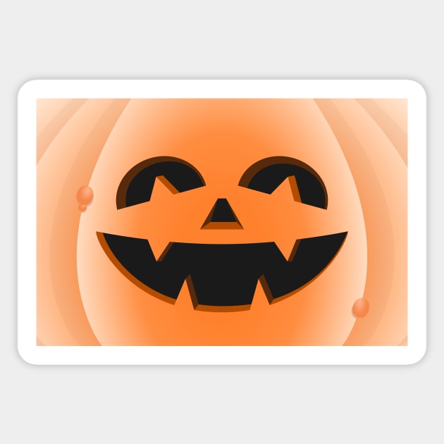 Halloween pumpkin cuqui in the foreground Sticker by ojovago